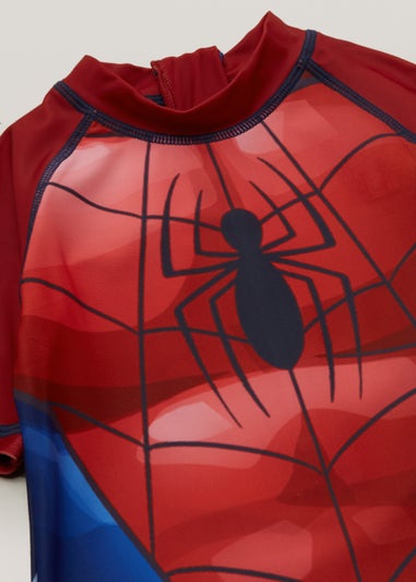 Kids Red Marvel Spider-Man Surf Suit (3mths-4yrs)