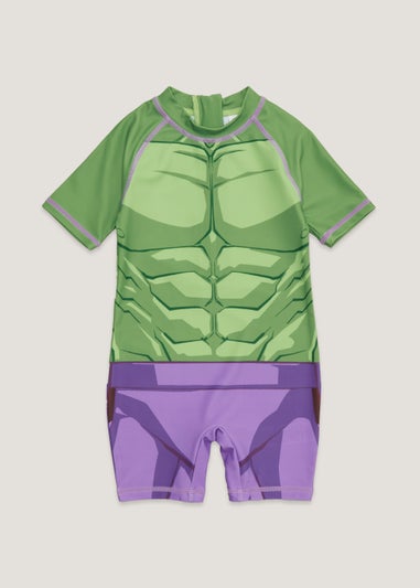 Kids Marvel Hulk Surf Suit (9mths-4yrs)