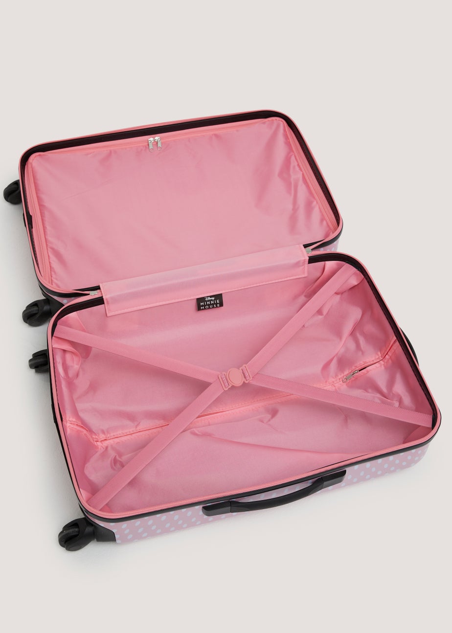 Kids Pink Disney Minnie Mouse Hard Shell Suitcase Matalan