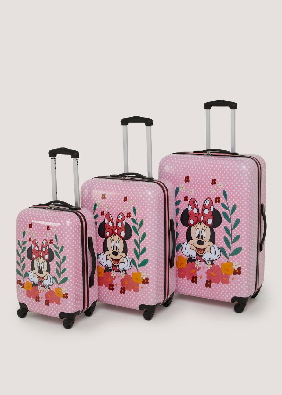 Kids Pink Disney Minnie Mouse Hard Shell Suitcase Matalan - Main Image