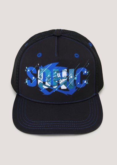 Kids Black Sonic the Hedgehog Cap (3-10yrs)