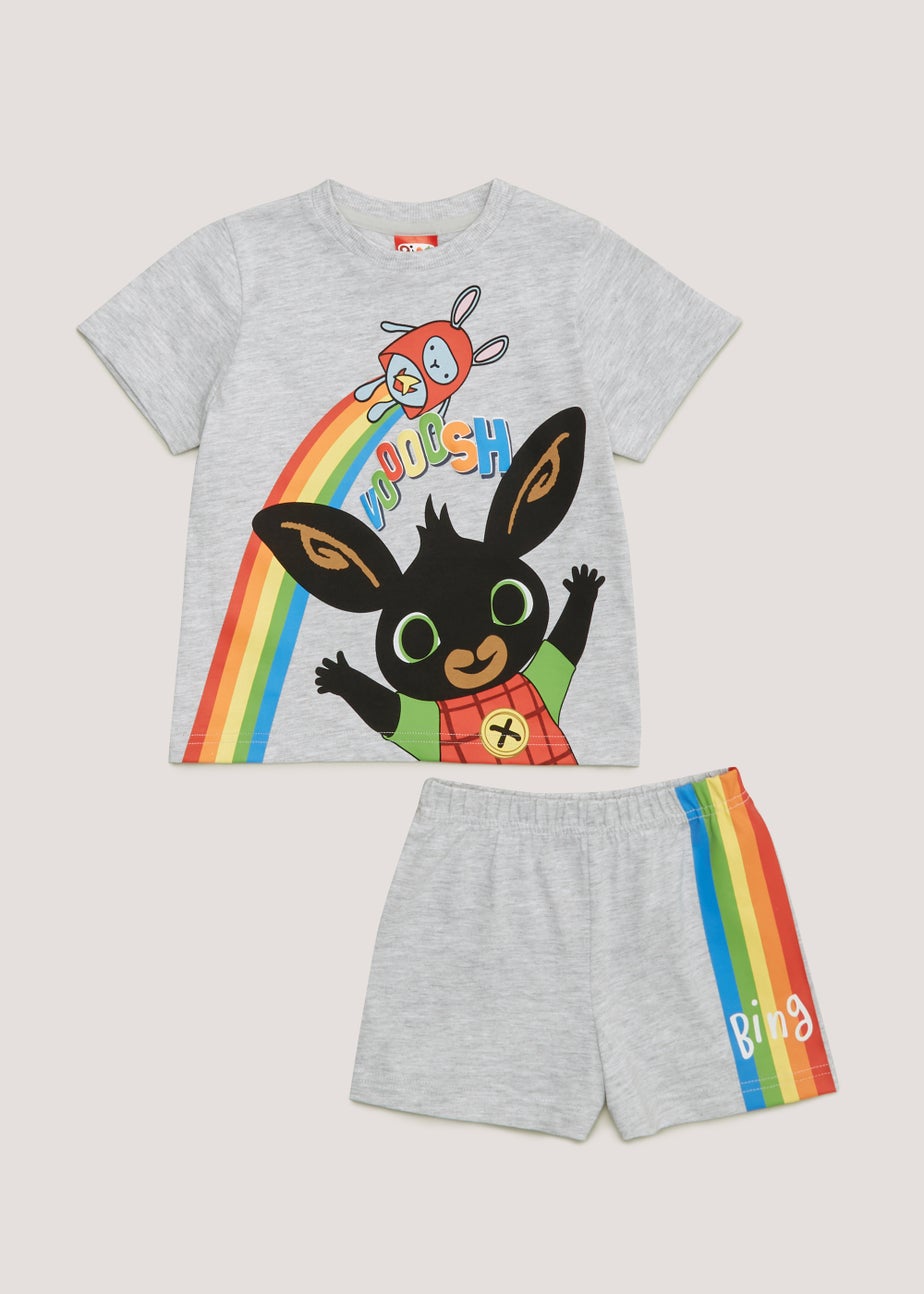 Kids Grey Bing Bunny Shortie Pyjama Set (9mths-5yrs)