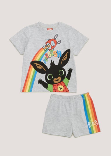 Kids Grey Bing Bunny Shortie Pyjama Set (9mths-5yrs)