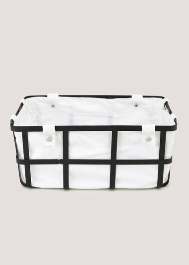 Black Wire Storage Basket (32cm x 22cm x 14cm)