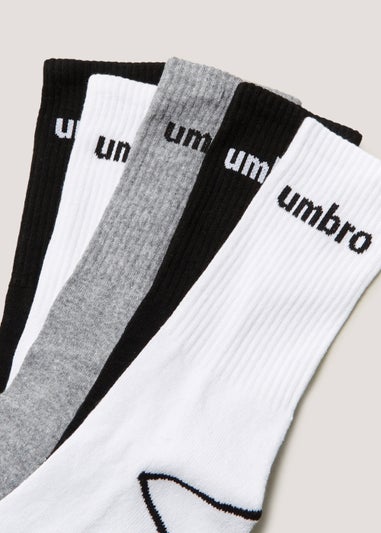 Umbro 5 Pack Multicoloured Sports Socks