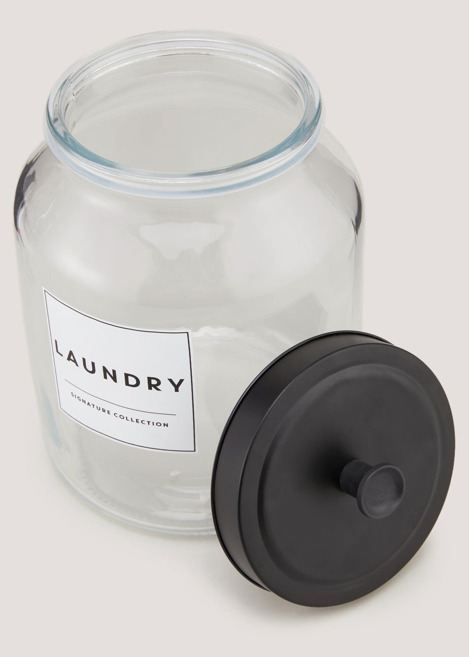 Glass Laundry Powder Jar