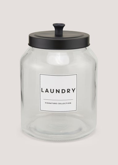 Glass Laundry Powder Jar