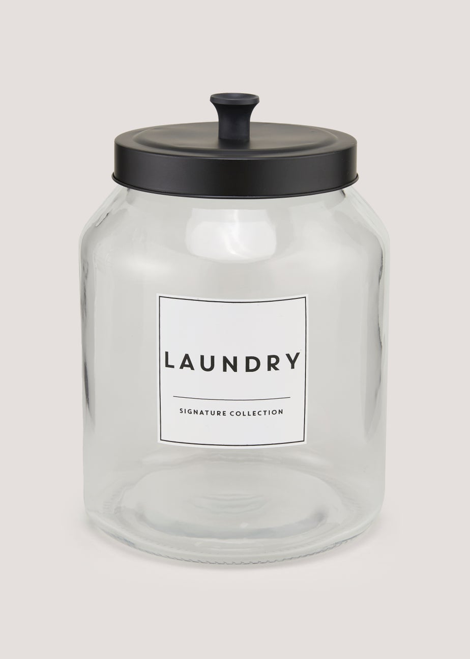 Glass Laundry Powder Jar