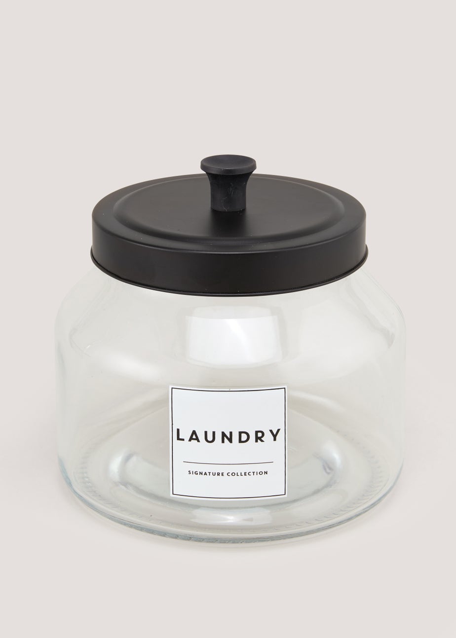 Glass Laundry Pod Jar