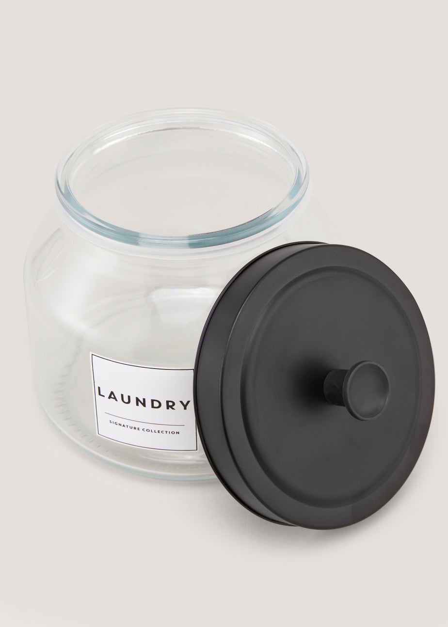 Glass Laundry Pod Jar