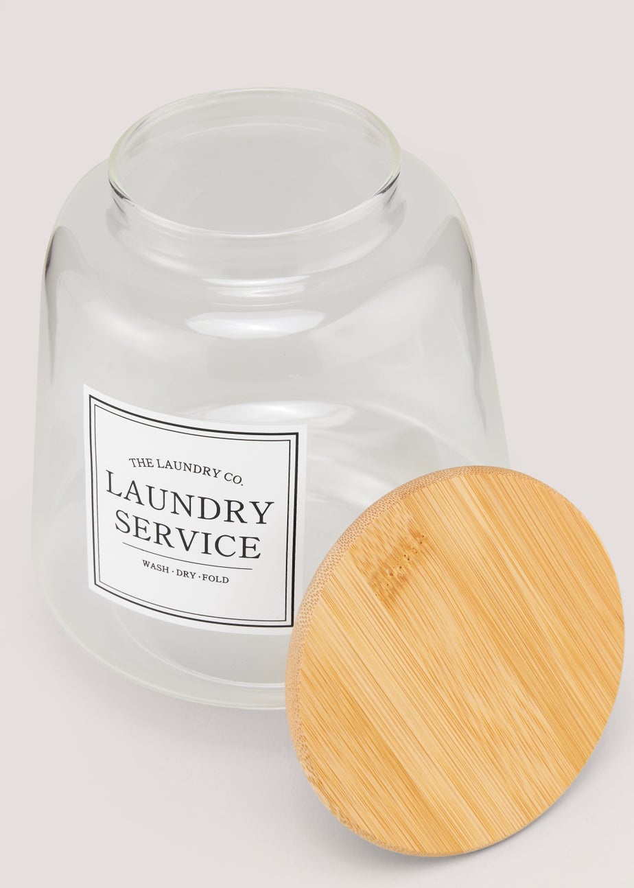 Large The Laundry Co Glass Jar
