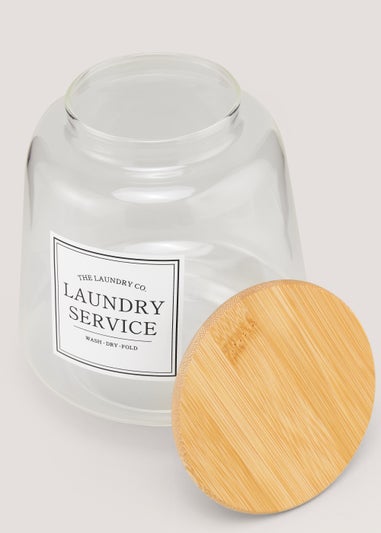 Large The Laundry Co Glass Jar