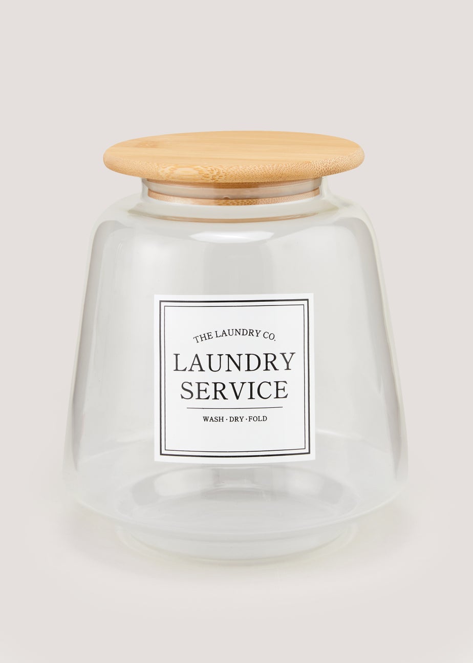 Large The Laundry Co Glass Jar