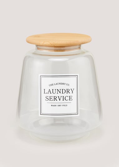 Large The Laundry Co Glass Jar