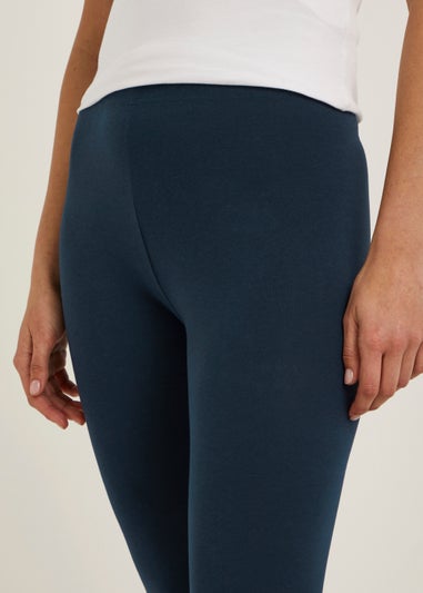 Navy Cropped Leggings