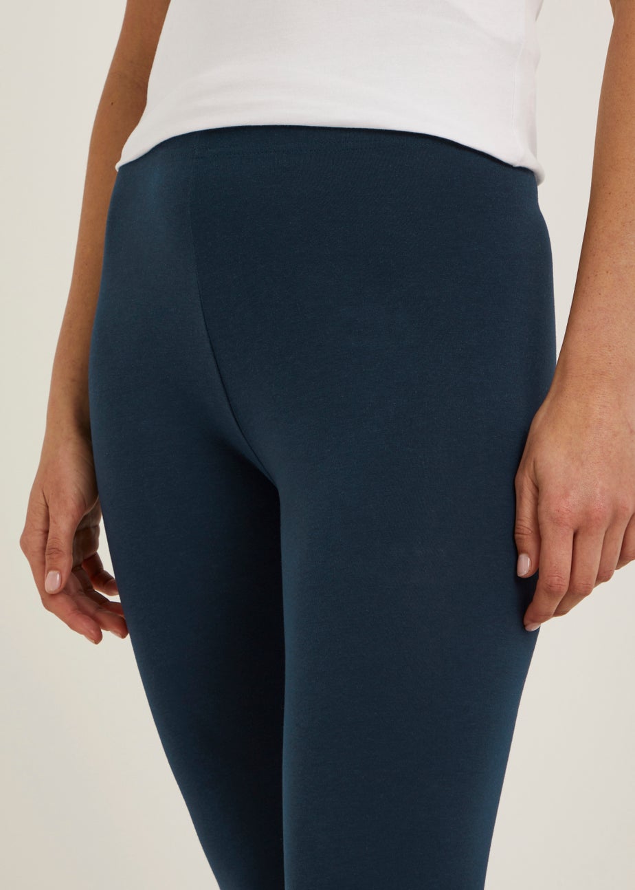 Navy Cropped Leggings