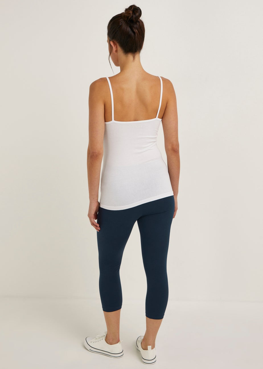 Navy Cropped Leggings