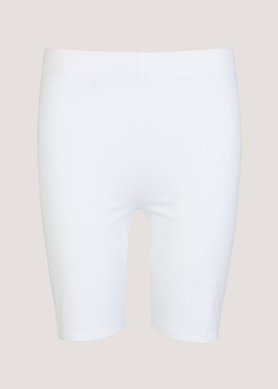 White Cycling Shorts