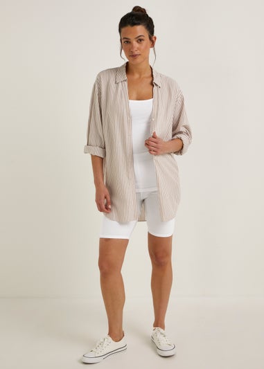 White Cycling Shorts