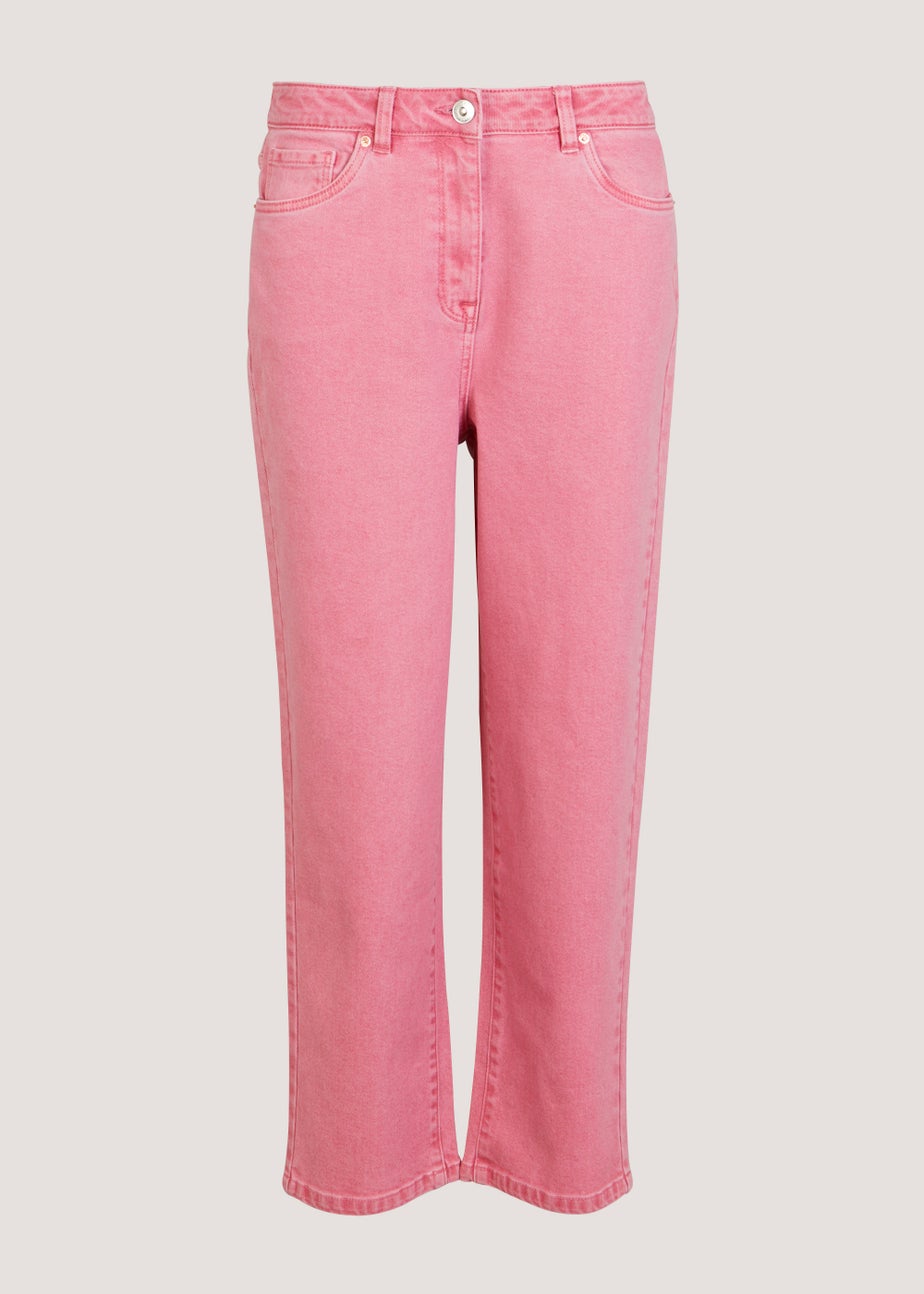 Ava Pink Mom Jeans (Long Length)