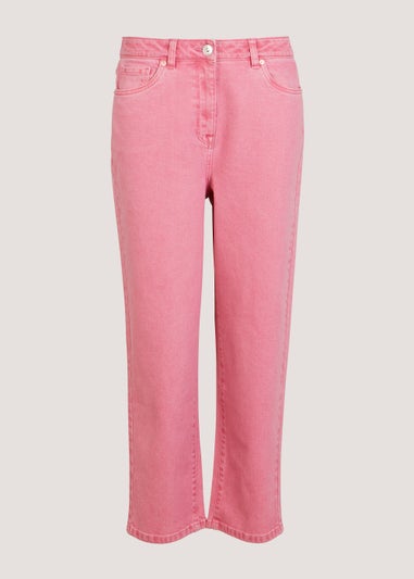 Ava Pink Mom Jeans (Long Length)