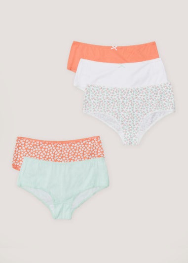 5 Pack Coral Short Knickers