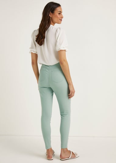Rosie Mint Green Pull On Jeggings