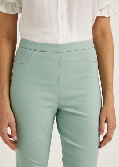 Rosie Mint Green Pull On Jeggings