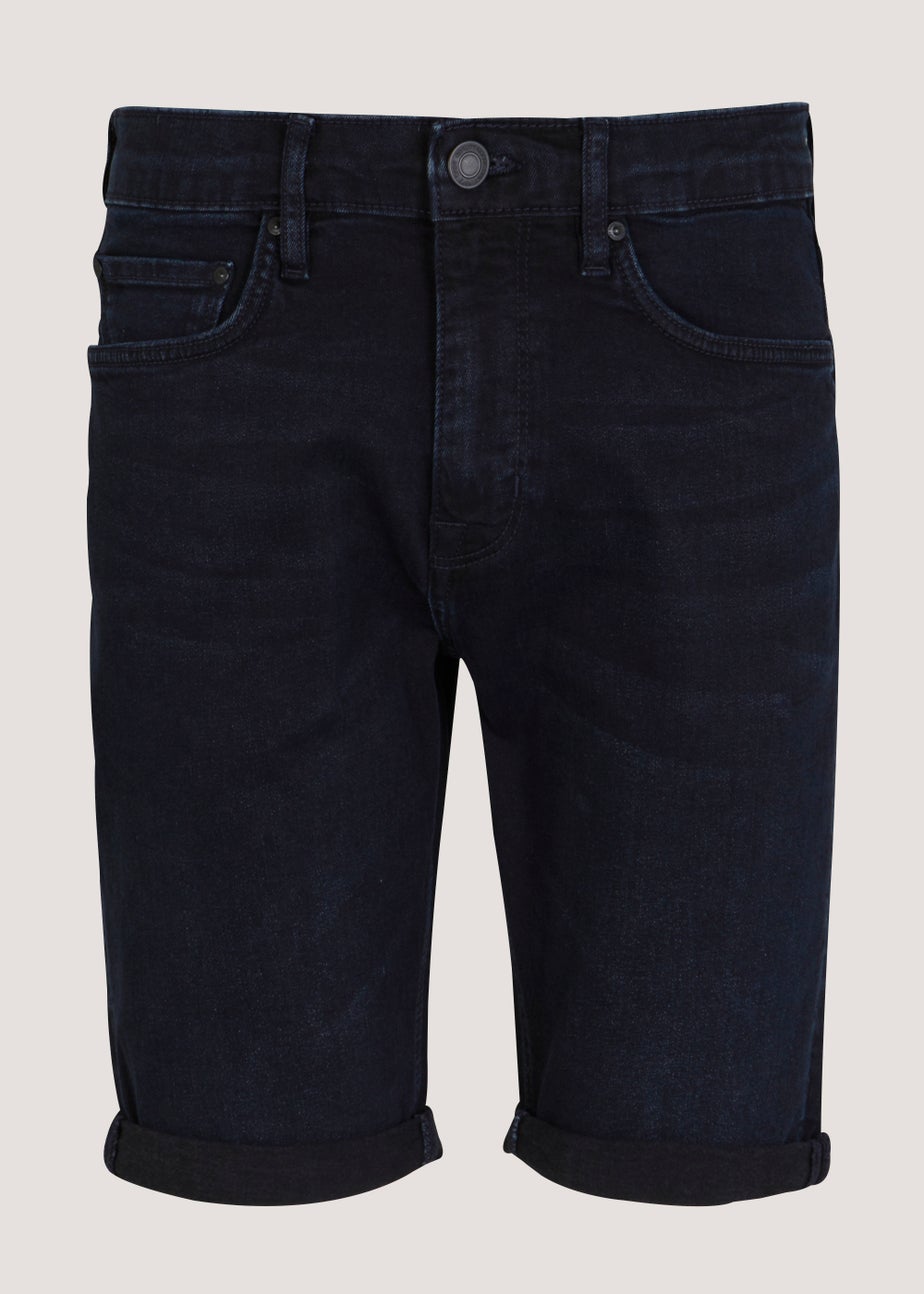 Blue Stretch Denim Shorts