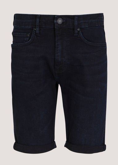 Blue Stretch Denim Shorts