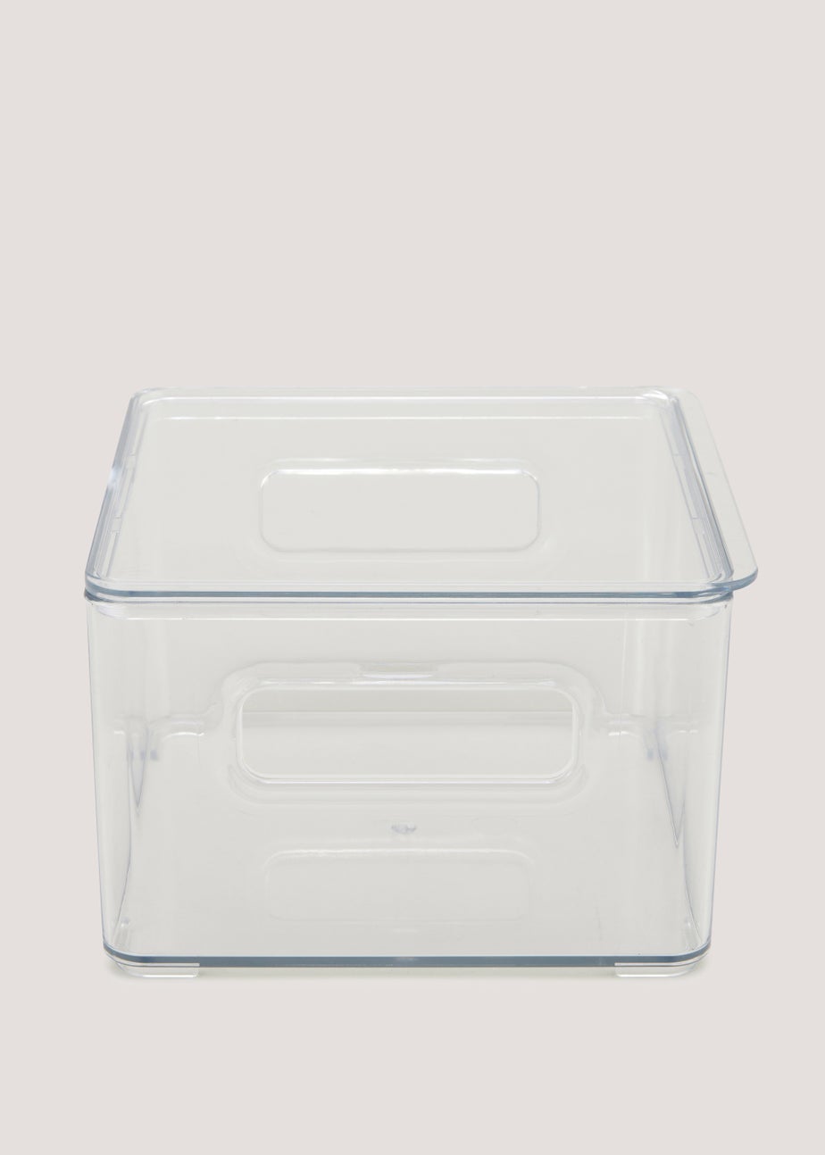Clear Acrylic Fridge Organiser With Lid