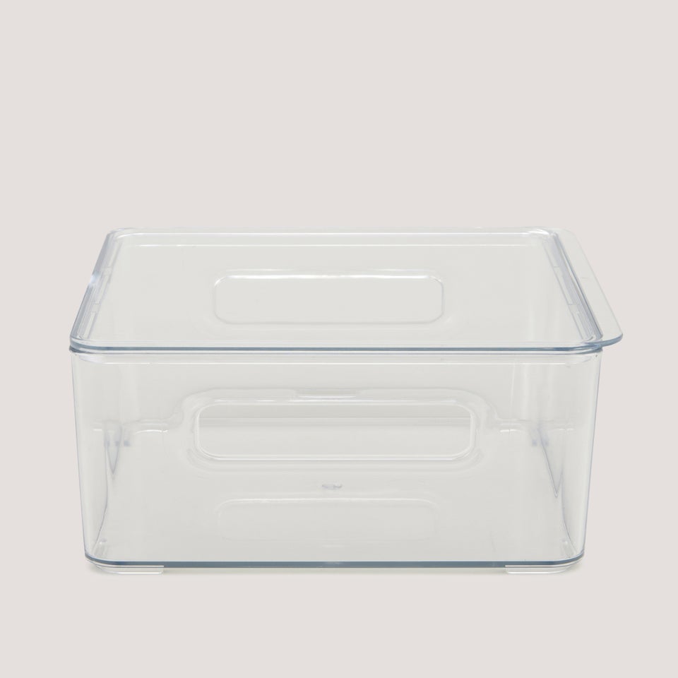 Clear Acrylic Fridge Organiser With Lid