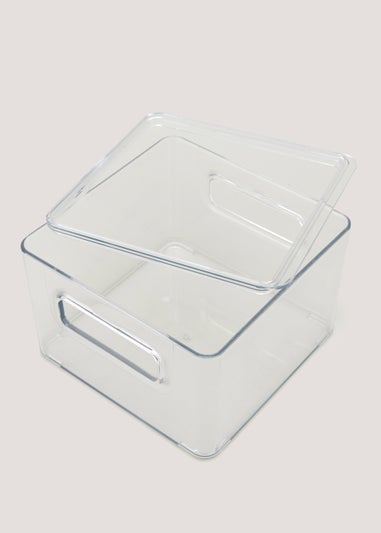 Clear Acrylic Fridge Organiser With Lid
