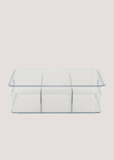 Clear Acrylic Divided Fridge Storage