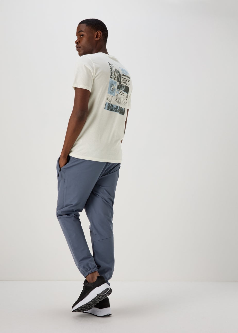 US Athletic Cream Urban Print T-Shirt