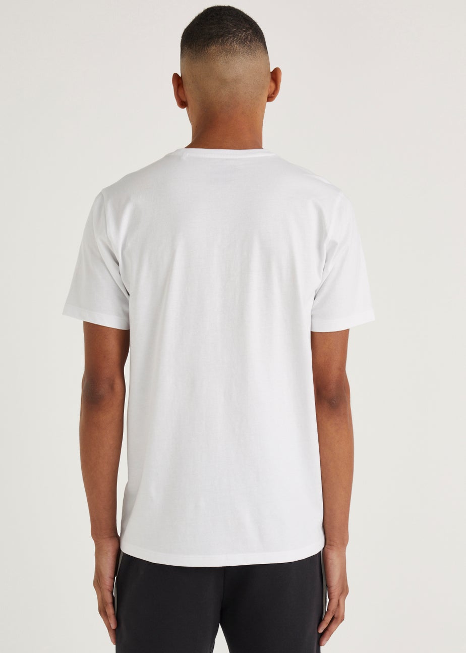 US Athletic White Ombre Print T-Shirt