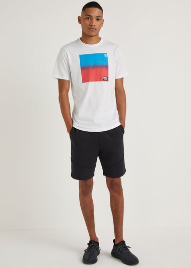 US Athletic White Ombre Print T-Shirt