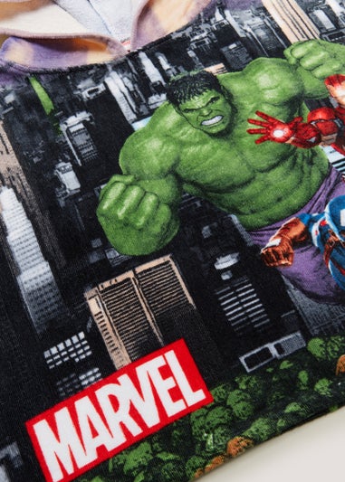 Kids Multicoloured Marvel Hooded Beach Towel Poncho (9mths-6yrs)