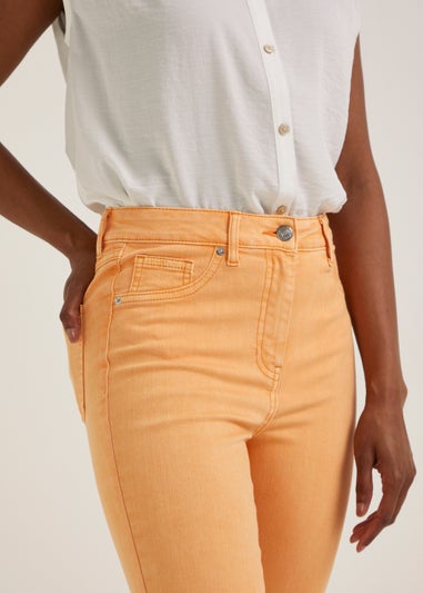 April Orange Ankle Grazer Super Skinny Jeans