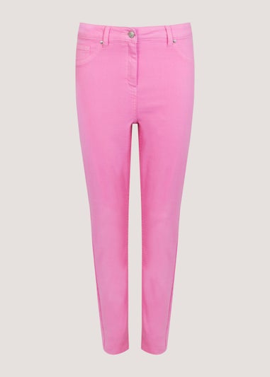 April Pink Ankle Grazer Super Skinny Jeans