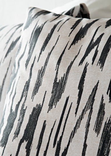 Monochrome Mark Print Reversible Duvet Cover