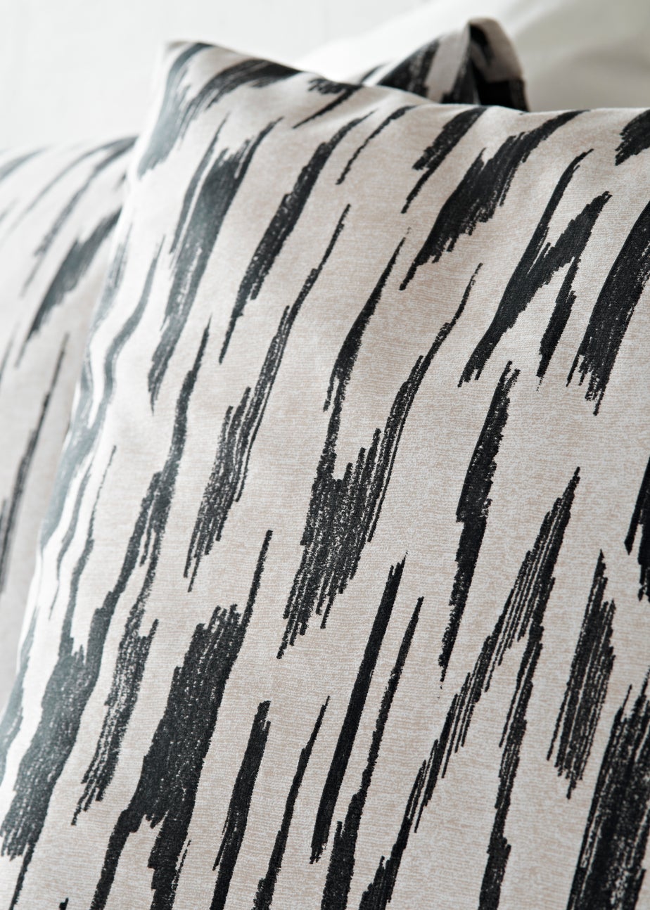 Monochrome Mark Print Reversible Duvet Cover