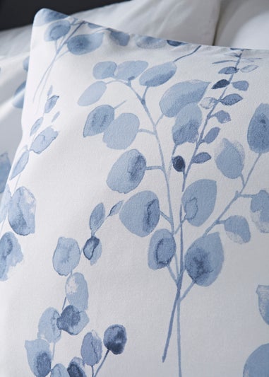 Blue Leaf Reversible Duvet Cover