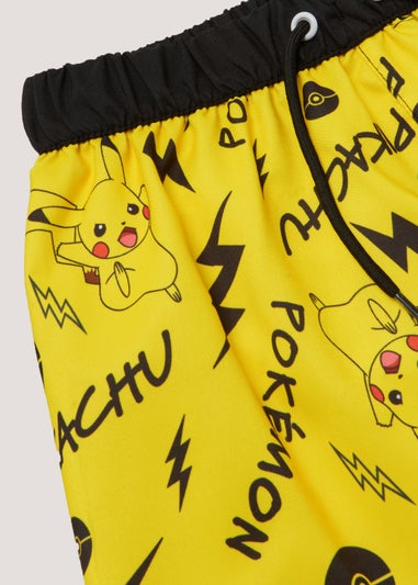 Kids Yellow Pokémon Swim Shorts (2-9yrs)