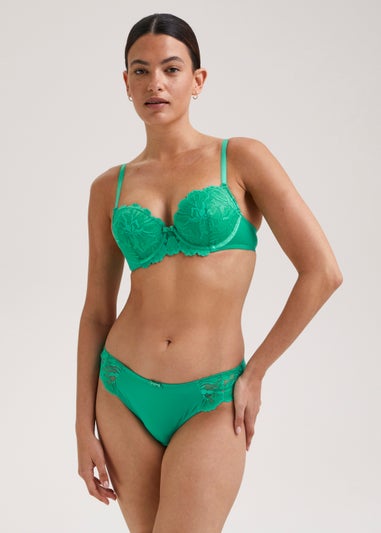 Green Lace Bra