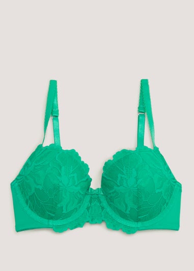 Green Lace Bra