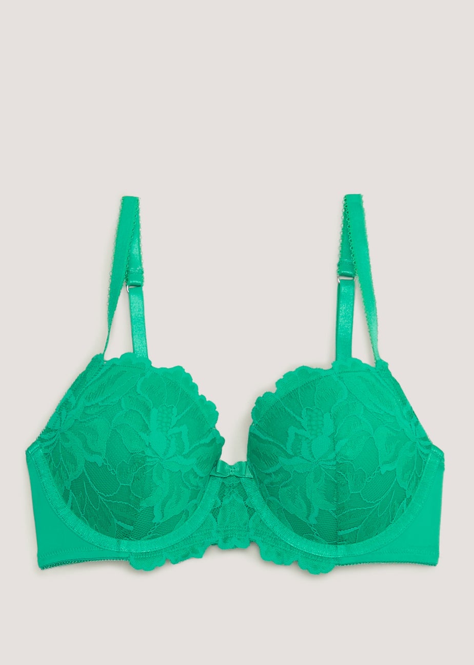 Green Lace Bra