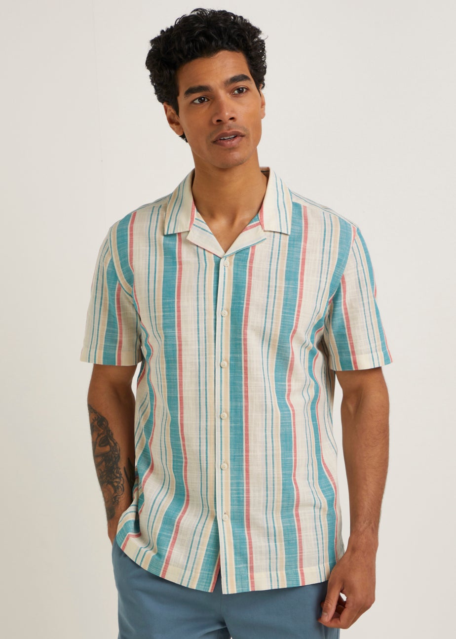 Multicoloured Candy Stripe Short Sleeve Shirt