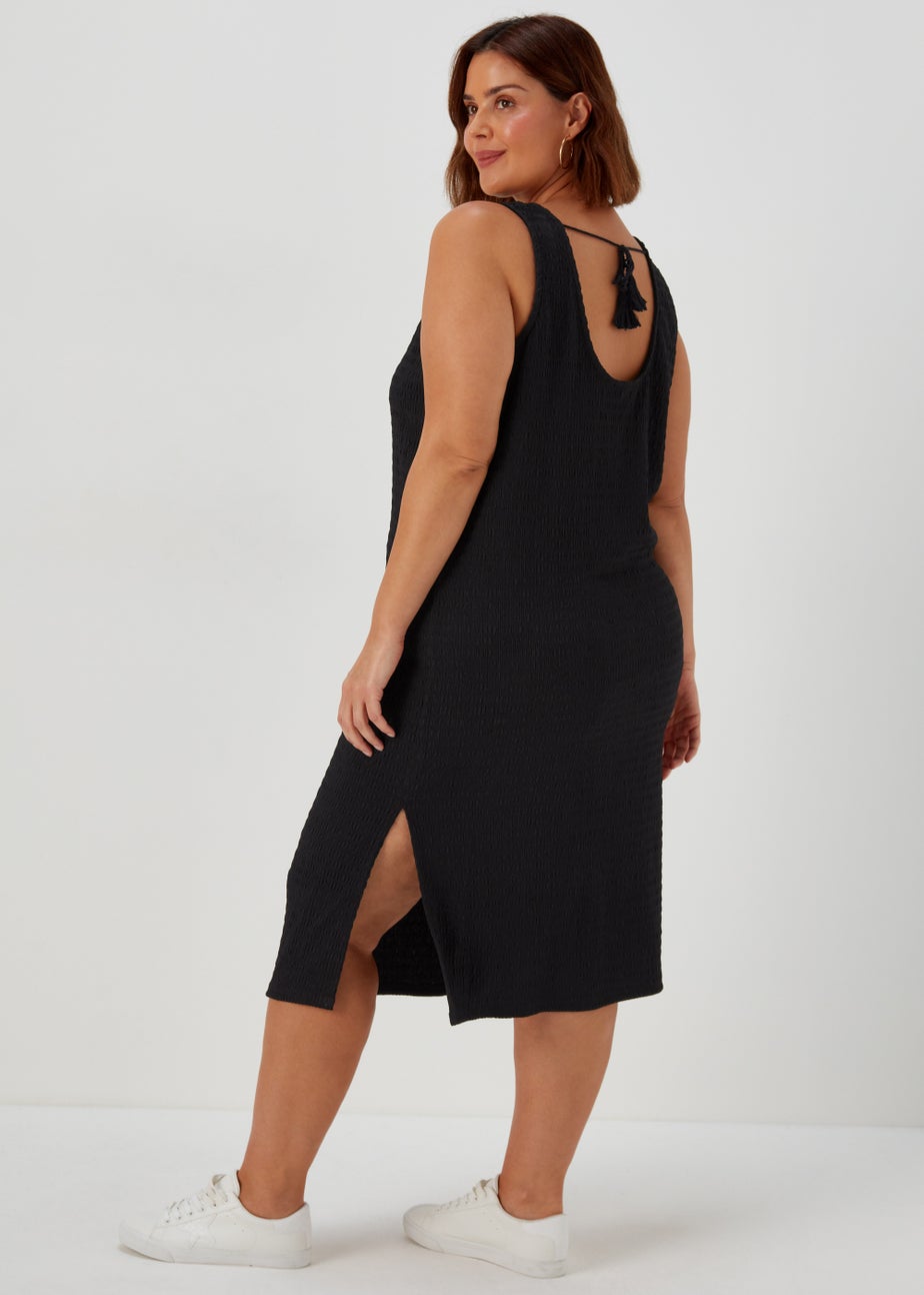 Papaya Curve Black Fitted Dress