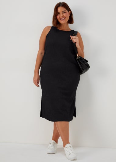 Papaya Curve Black Fitted Dress
